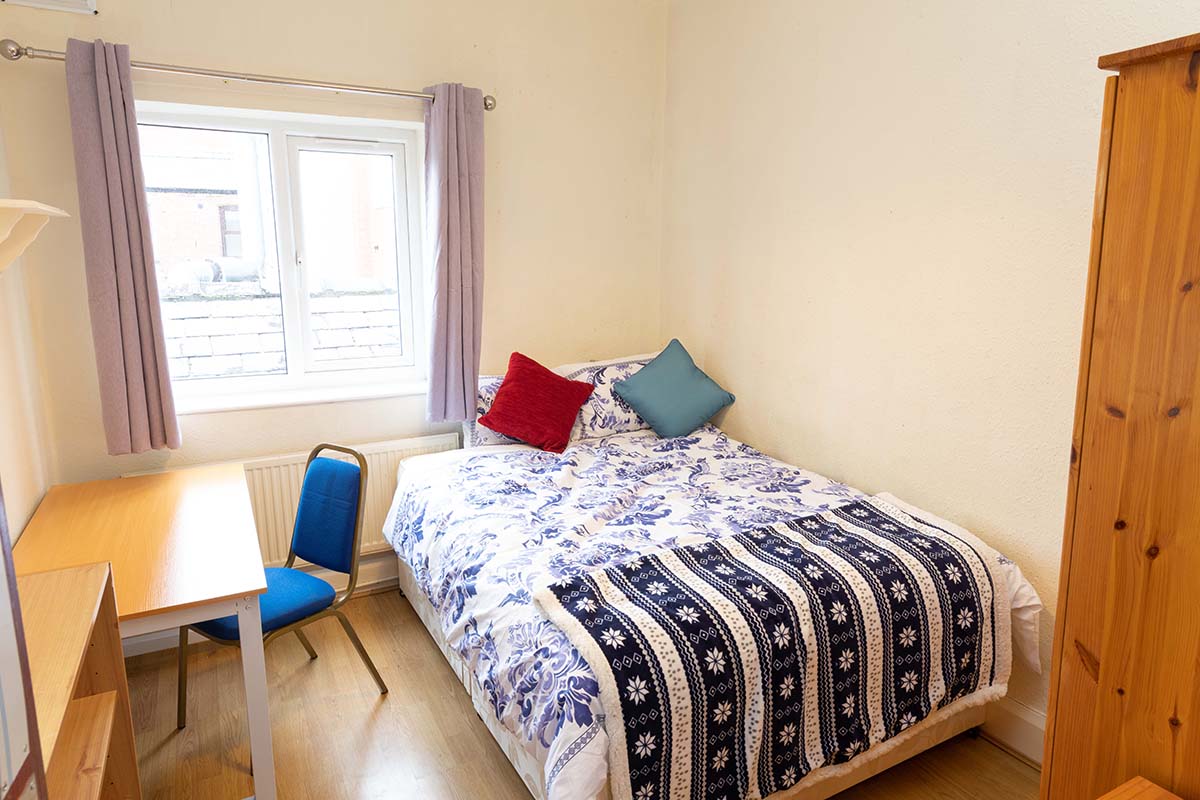 Ormskirk Town Centre, Church Street property - double bedroom
